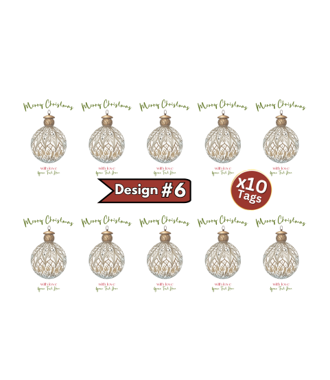 Personalised Nordic Christmas Gift Tags – Multi Set