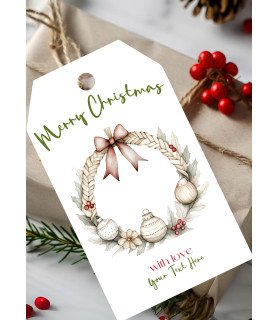 Personalised Nordic Christmas Gift Tags – Design #8