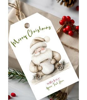Personalised Nordic Christmas Gift Tags – Design #9