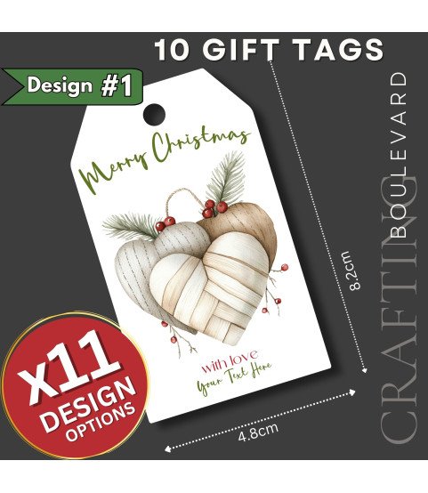 Personalised Nordic Christmas Gift Tags – Multi Set