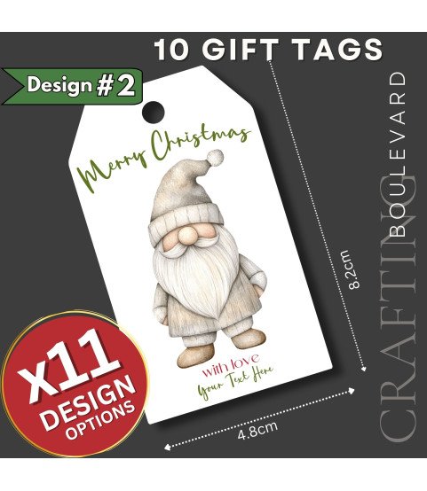 Personalised Nordic Christmas Gift Tags – Design #2