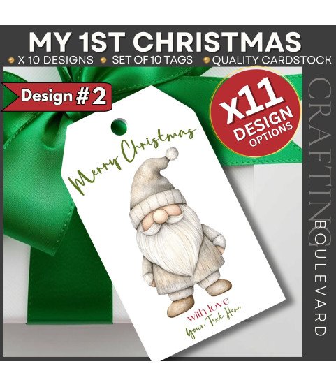 Personalised Nordic Christmas Gift Tags – Design #2