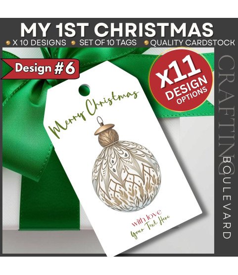 Personalised Nordic Christmas Gift Tags – Multi Set