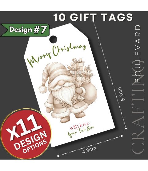 Personalised Nordic Christmas Gift Tags – Multi Set