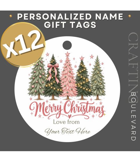 Personalised Christmas Tree Gift Tags – Multi Set