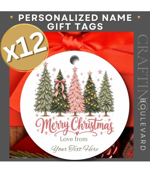 Personalised Christmas Tree Gift Tags – Multi Set