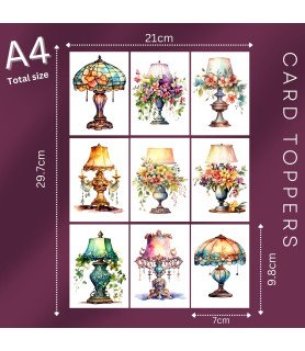 Victorian Lamps Card Toppers