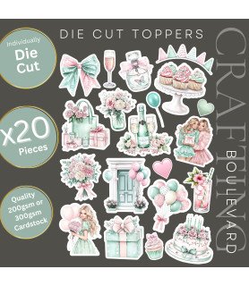 Pastel Happy Birthday Die Cut Toppers