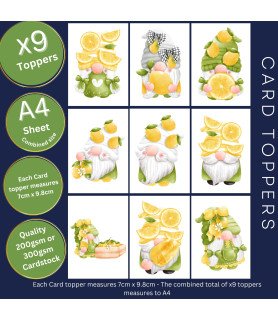 Lemon Gnome Card Toppers