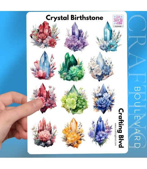 Crystal Birthstone Stickers Crystal Birthstone Stickers