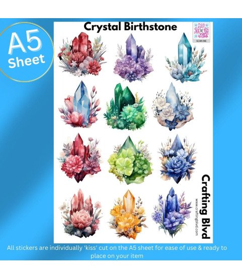 Crystal Birthstone Stickers Crystal Birthstone Stickers