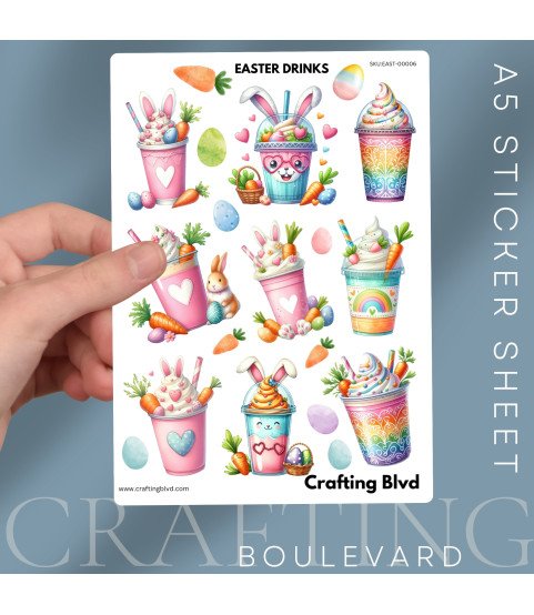 Easter Bunny Milkshakes Stickers