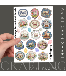 Vintage Easter Labels Stickers