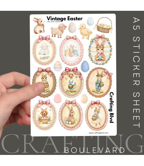 Vintage Easter Stickers