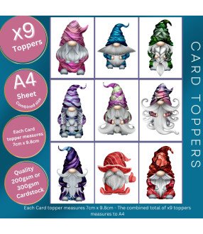 Wizard Gnome Card Toppers