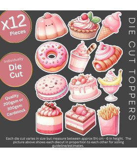Sweet Food #1 Die Cut Toppers