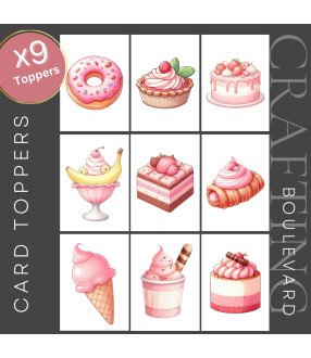 Sweet Food #1 Card Toppers