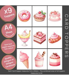 Sweet Food #1 Card Toppers