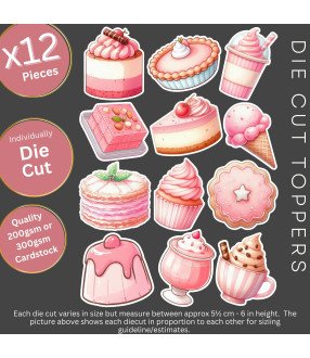 Sweet Food #2 Die Cut Toppers