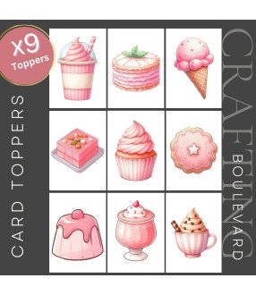 Sweet Food #2 Card Toppers
