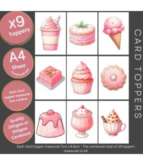 Sweet Food #2 Card Toppers