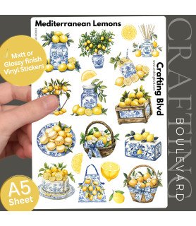 Mediterranean Lemons Stickers