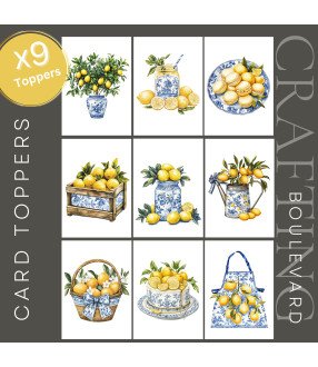 Mediterranean Lemons Card Toppers