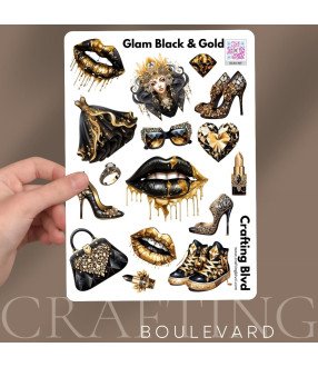 Luxe Glam Black & Gold #2 Stickers