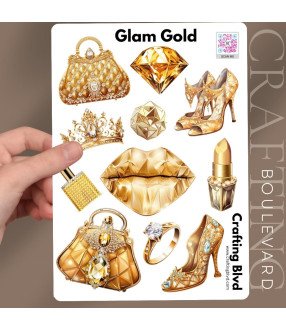 Luxe Glam Gold Stickers