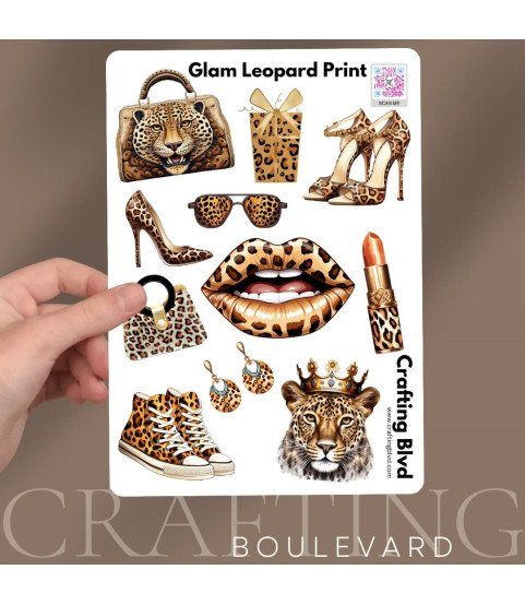 Luxe Glam Leopard #1 Stickers
