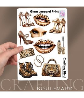 Luxe Glam Leopard #2 Stickers