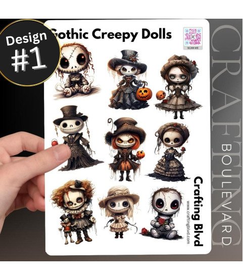 Gothic Creepy Dolls #1 Stickers Gothic Creepy Dolls #1 Stickers