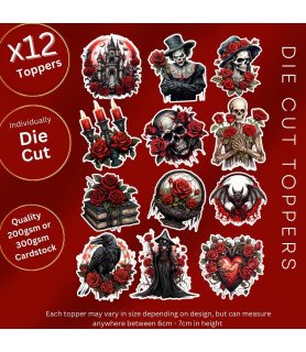 Gothic Halloween #2 Die Cut Toppers
