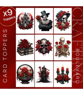 Gothic Halloween #2 Card Toppers