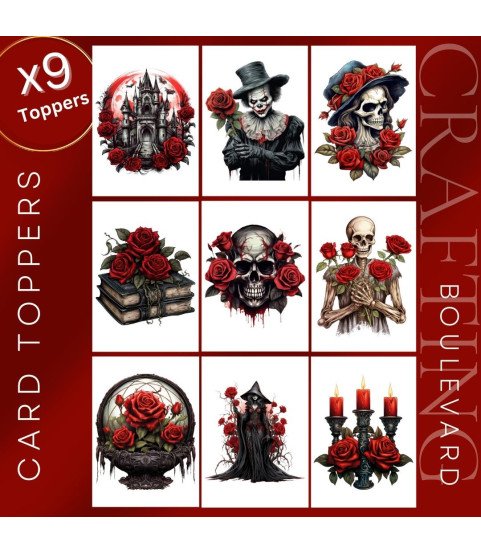 Gothic Halloween #2 Card Toppers