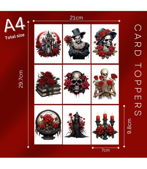 Gothic Halloween #2 Card Toppers