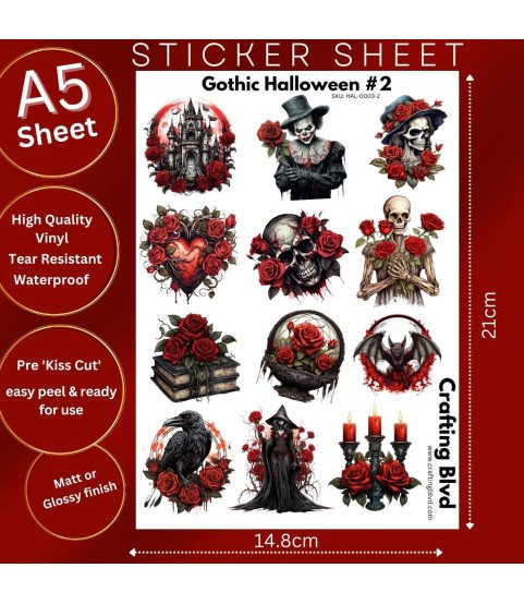 Gothic Halloween #2 Stickers