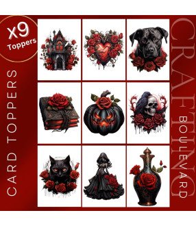 Gothic Halloween #1 Card Toppers