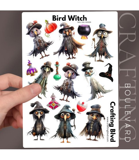 Bird Witch Stickers