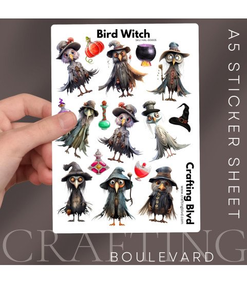 Bird Witch Stickers