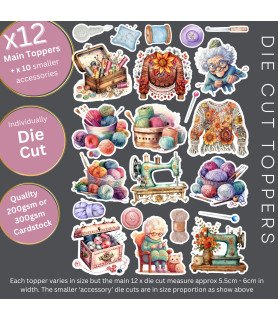 Sewing & Knitting Die Cut Toppers