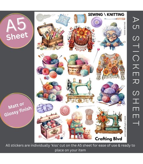 Sewing & Knitting Stickers