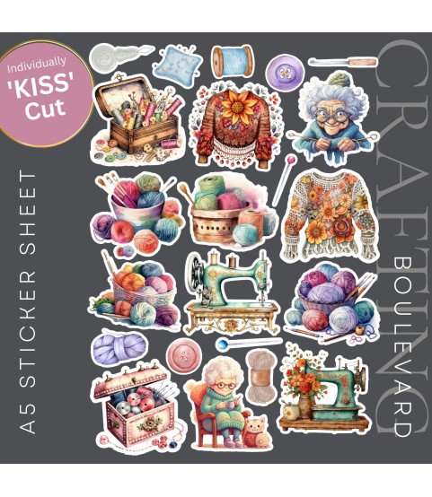 Sewing & Knitting Stickers