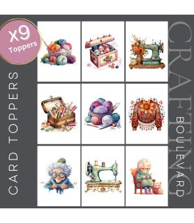Sewing & Knitting Card Toppers