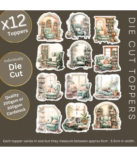 Reading Nook Die Cut Toppers