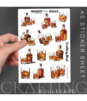 Whiskey on the Rocks Stickers