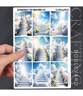 Stairway to Heaven #2 Stickers or Card Toppers