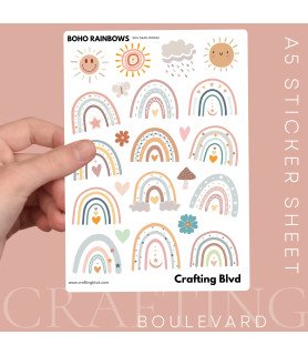 Boho Rainbows #1 Stickers