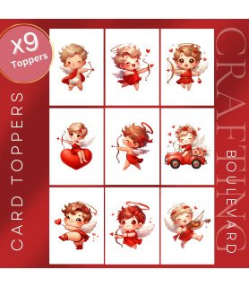 Cupid Valentine #2 Card Toppers