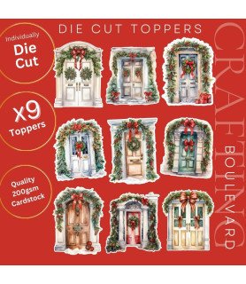 Christmas Doors Collection 1 Die Cut Toppers